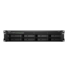 Система хранения данных Synology 2U/8bay QC 2,2GhzCPU/4Gb(32)/RAID0,1,5,6,10/upto 12HDD (1xRX418)/2xUSB3.2/1eSATA/iSCSI/4xGbE(+1Expslot)/2xIPcam/2xPS/norail 1YW (id 29310)