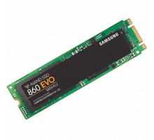 Твердотельный накопитель SSD Samsung 250GB 860 EVO, 3D V-NAND TLC, MJX, M.2 2280 SATA 6Gb/s, R550/W520, IOPs 97000 (MZ-N6E250BW) (id 13403)