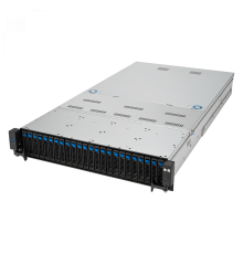ASUS RS720A-E12-RS24U /GPU, 2xSP5(LGA 6096; up to 400W),24xDDR5 RDIMM(up to 6TB),24xNVMe/SATA(16 NVMe + 8x NVMe/SATA/SAS),soft RAID,2xM.2 slot,9 PCIe Gen5+1xRAID slot, 2x10GBe,2x2600W,ASMB11-iKVM  (id 33011)