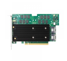 RAID-контроллер Broadcom 9670W-16i SGL (05-50113-00003 / 03-50113-00002) , PCIe 4.0 x16, Full Height, 24G SAS/SATA/NVMe, RAID 0,1,5,6,10,50,60, 16port(2x8 SFF-8654), 8GB Cache, SAS4116W ROC, RTL (id 32846)