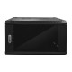 Шкаф настенный 6U серия WMA (Wall Maestro) (600х600х370) разборный передняя стеклянная дверь черный Netko А N.WMA.6606GWD.65154.BK (65154)