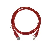 Патч-корд UTP4 cat 5e 1,0м ВС LSZH красный литой коннектор Netko Optima N.BC.UTP.5e-1.0m-4-lszh (67599)