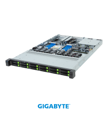 Шасси серверное Gigabyte Server Platform R163-Z35 Rev.3x / 1U / 1xAMD (9004/9005) / 2xHS / 12xDIMM / 12xSFF NVME/SAS/SATA + 1xM.2 PCIe Gen3 / 1xGbE / 2xOCP 3.0 / 2xFHHL / 2x1300W / Rails (id 34470)