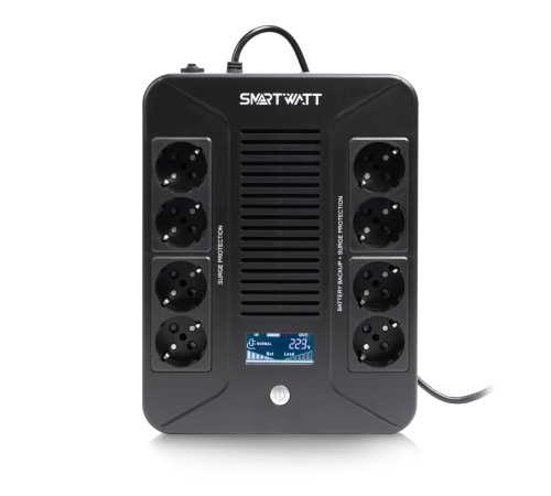 Источник бесперебойного питания Smartwatt UPS SAFE PRO LCD 600 3703020280001