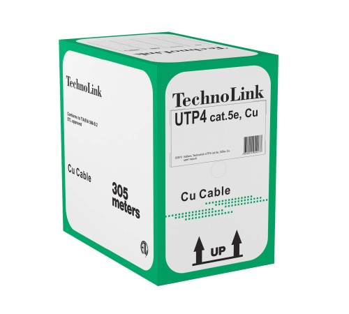 Кабель витая пара U/UTP4 TechnoLink UTP-7307.05E.2B (55970)