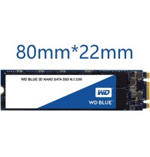 Твердотельный накопитель Western Digital SSD BLUE 500Gb SATA-III M.2 2280 3D NAND (WDS500G2B0B) (id 13581)