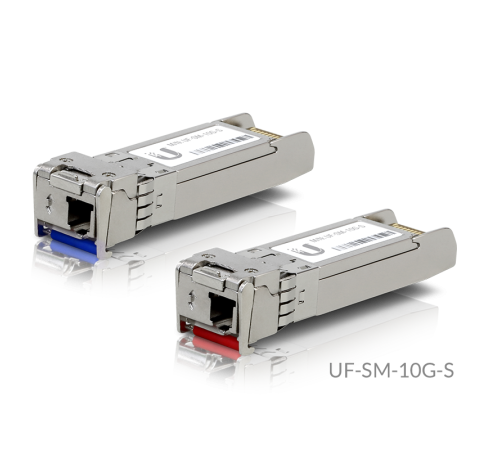 Пара SFP-модулей Ubiquiti Fiber UF-SM-10G-S