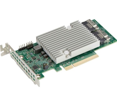 Контроллер SuperMicro AOC-S3816L-L16IT-O 16 int 12Gb/s SAS3 ports, x8 Gen4, HBA, LP, 122HDDw/exp (id 33660)