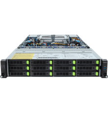 Шасси серверное Gigabyte Server Platform R283-Z94 Rev.3x / 2U / 2xAMD (9004/9005) / 2xHS / 24xDIMM / 12xLFF NVME/SAS/SATA + 4xSFF SATA/SAS + 3xM.2 PCIe Gen3 / 2x1GbE / 2xOCP 3.0 / 2xFHHL / 2x1600W / Rails (id 35684)