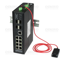 Промышленный PoE коммутатор Osnovo SW-80804/ILS(PORT 90W,300W)