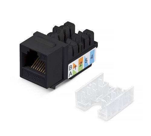 Вставка Keystone Jack RJ-45 WRLine WR-KJ-RJ45-C5E-90-SW-BK