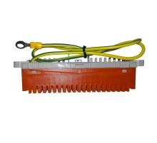 Плинт заземления неразмыкаемый ABS 10 пар металлические контакты нумерация (0-9) красный Netko Optima SB 51510 (68587)