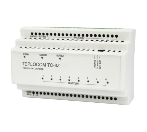 Теплоконтроллер для лучевой системы отопления Бастион TEPLOCOM Луч TC-8Z {931}