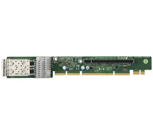 Адаптер SuperMicro AOC-URG4N4-M2TS-O 1U Ultra Riser 2-port 25GbE SFP28 based on Mellanox CX-6LX (id 29294)