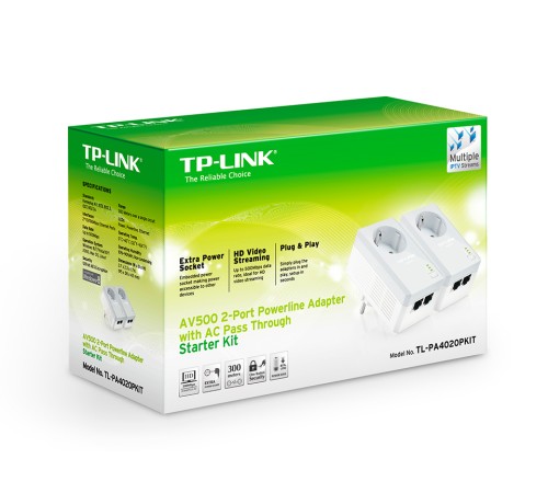 Комплект адаптеров Powerline TP-Link TL-PA4020P KIT