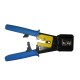 Инструмент обжимной для коннекторов со сквозным отверстием EZ Netko plug RJ-45 (8p8c); RJ-11/RJ-12 (6p2c/6p4c/6p6c) L Netko Tool HS-2816C (66393)