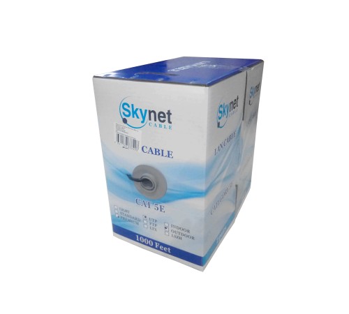 Кабель Skynet Premium UTP2 cat.5е одножильный 305м Cu для наружных работ черный (65710) 1693215