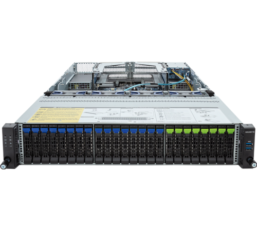 Шасси серверное Gigabyte Server Platform R283-S98 / 2U / 2xIntel (Gen 4/5) / 2xHS / 32xDIMM / 8xSFF NVMe/SATA/SAS + 16xSFF SATA/SAS + 2xSFFSATA/SAS / 2x1GbE / 2xOCP 3.0 / 4xFHHL / 2x2000W / Rails (id 35683)
