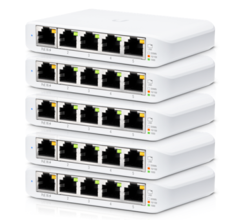 Коммутатор Ubiquiti UniFi Switch Flex Mini 5-pack USW-FLEX-MINI-5