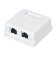 Розетка компьютерная RJ-45 WRLine WR-WS-8P8C-C5E-SH-2