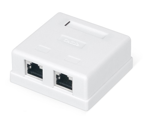 Розетка компьютерная RJ-45 WRLine WR-WS-8P8C-C5E-SH-2