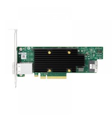 HBA-адаптер Broadcom 9600-8i8e SGL (05-50145-00 / 05-50145-00002 / 03-50145-00002) PCIe v4 x8 LP, Tri-Mode SAS/SATA/NVMe 24G HBA, 16port (1*int SFF8654, 2*ext SFF8674), RTL (id 30877)