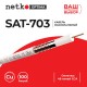 Кабель коаксиальный SAT-703 B 75 Ом (CU оплетка 48 нитей CCA) белый (100м) Netko Optima CXC-3365.0X.0B (52028)