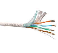 Кабель SFTP4 cat.5е одножильный экранированный + оплетка 305м Cu Netko Optima N.SFTP-68054.05E.0B (68054)