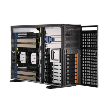 Серверная платформа Supermicro GPU SuperServer SYS-741GE-TNRT Tower noCPU(1)4rd Gen Xeon Scalable/TDP 350W/no DIMM(16)/ SATARAID HDD(8)LFF/2xM.2 NVMe 3xFH/2x10GbE/2x1200W (id 31282)