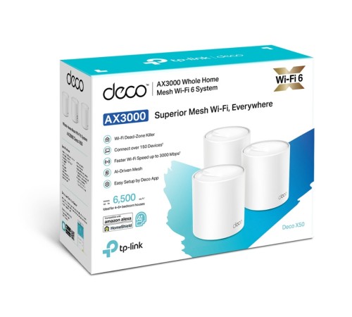 Wi-Fi система TP-Link Deco X50 (3-pack) X50(3-PACK)