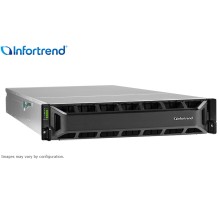 Сетевой накопитель Infortrend CS 4025GB-J 2U/25bay, scale-out NAS, single node subsystem including 1x12 core CPU, 64GB (4x16GB) memory, 4x10GbE(SFP+), 2x12Gb/s SAS EXP. Ports, 2x(PSU+FAN module), 1x(SuperCap.+flash module), 24xdrive trays and rack mount k
