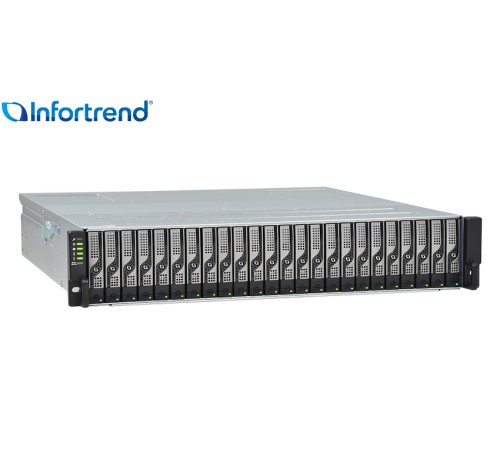 Система хранения данных Infortrend EonStor DS 4000 Gen2 2U/24bay Dual controller, 4x12Gb/s SAS, 4x1G + 4x host board,2x4GB,2x(PSU+FAN),2x(SuperCap.+Flash),24xHDD trays(ESDS 4024RUCB-C)(prev. DS4024RUCB00C-8U32) (id 36096)