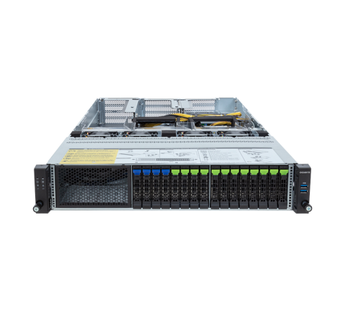 GIGABYTE R283-SF1-ABL / 2*LGA4677 up to 350W / Intel C741 / 32*DDR5 (Xeon x5xx - 5600 / Xeon x4xx - 4800) / no HDD (up to 12*2.5 GIGABYTE R283-SF1-ABL / 2*LGA4677 up to 350W / Intel C741 / 32*DDR5 (Xeon x5xx - 5600 / Xeon x4xx - 4800) / no HDD (up to 12*2.5