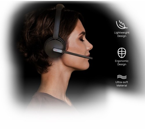Беспроводная DECT гарнитура Yealink WH64 HYBRID DUAL UC