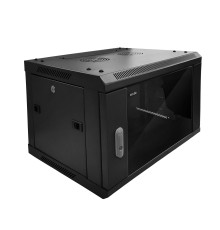 Шкаф настенный 9U серия WMA (Wall Maestro) (600х600х500) передняя дверь стекло разборный черный Netko А N.WMA.6609GWD.65101.BK (65101)