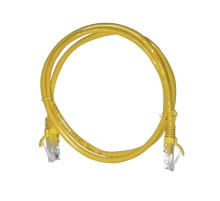 Патч-корд UTP4 cat 5e 1,0м ВС LSZH желтый литой коннектор Netko Optima N.BC.UTP.5e-1.0m-6-lszh (67597)