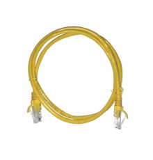 Патч-корд UTP4 cat 5e 1,0м ВС LSZH желтый литой коннектор Netko Optima N.BC.UTP.5e-1.0m-6-lszh (67597)