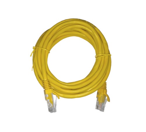 Патч-корд UTP4 cat 5e 3,0м ВС LSZH желтый литой коннектор Netko Optima N.BC.UTP.5e-3.0m-6-lszh (67637)