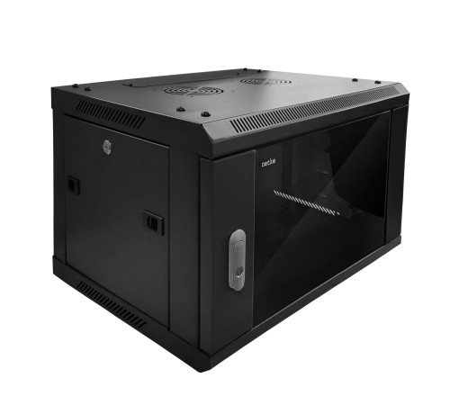 Шкаф настенный 12U серия WMA (Wall Maestro) (600х600х635) передняя дверь стекло разборный черный Netko А N.WMA.6612GWD.65104 .BK (65104)