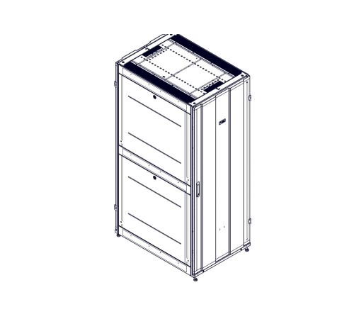 Монтажный шкаф Systeme Electric шкаф, серия Uniprom, 42U-750/1070, боковые панели 4шт, черный UR3150