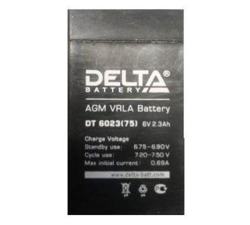 Аккумулятор Delta Battery DT 6023 (75)