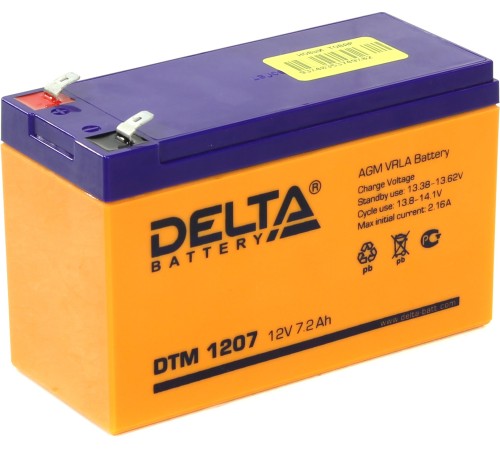 Аккумулятор Delta Battery DTM 1207 4614010050004