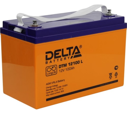 Аккумулятор Delta Battery DTM 12100 L 4614010640002