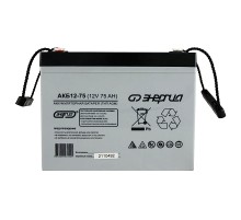 Аккумулятор Энергия АКБ 12-75 Е0201-0021