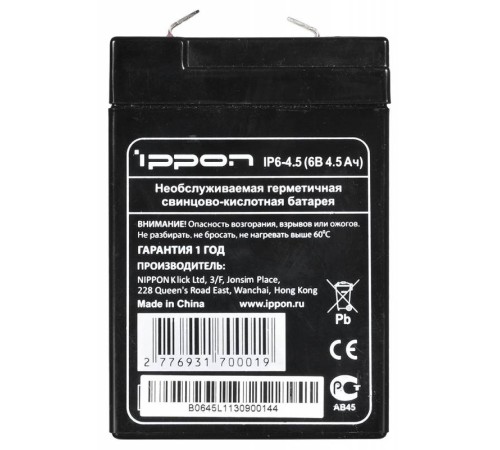 Аккумуляторная батарея Ippon IP6-4.5 769317