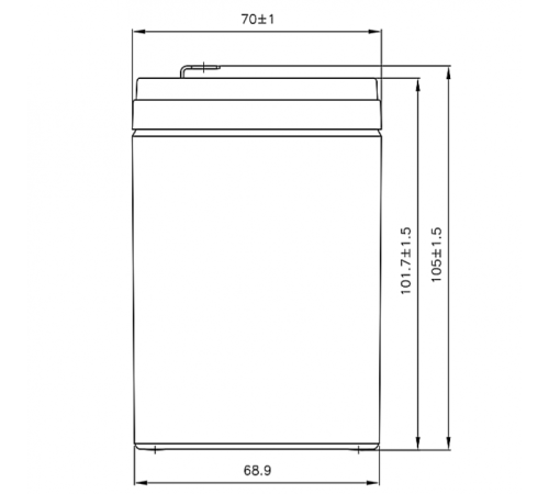 Батарея CSB HR1221W F2
