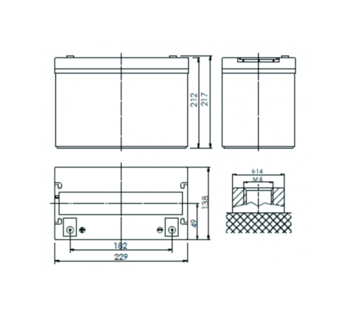 Батарея Powerman CA12500/UPS