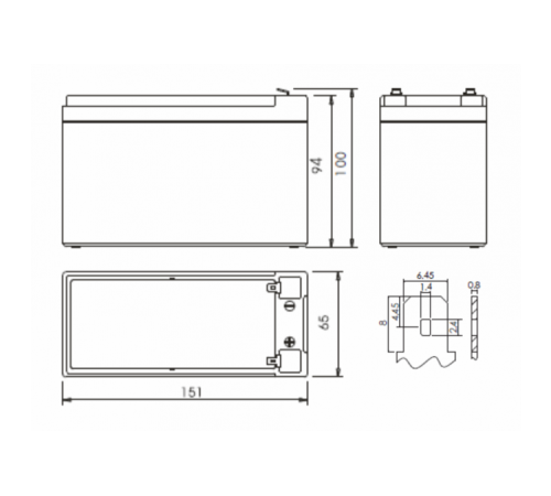 Батарея Powerman CA1290/UPS