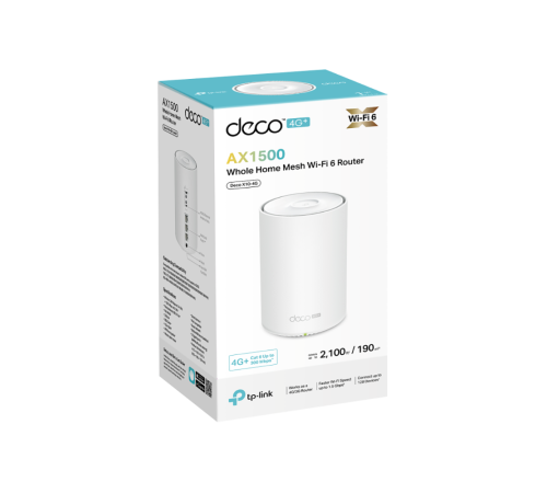 Бесшовный Mesh роутер TP-Link Deco X10-4G DECO X10-4G(1-PACK)