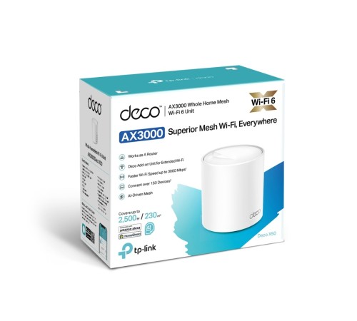 Бесшовный Mesh роутер TP-Link Deco X50 (1-Pack) X50(1-PACK)